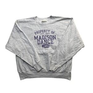 Champion Reverse Weave JMU Madison Dance Sweatshirt Gray XL 90s Vintage
